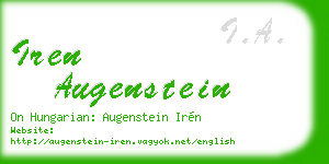 iren augenstein business card